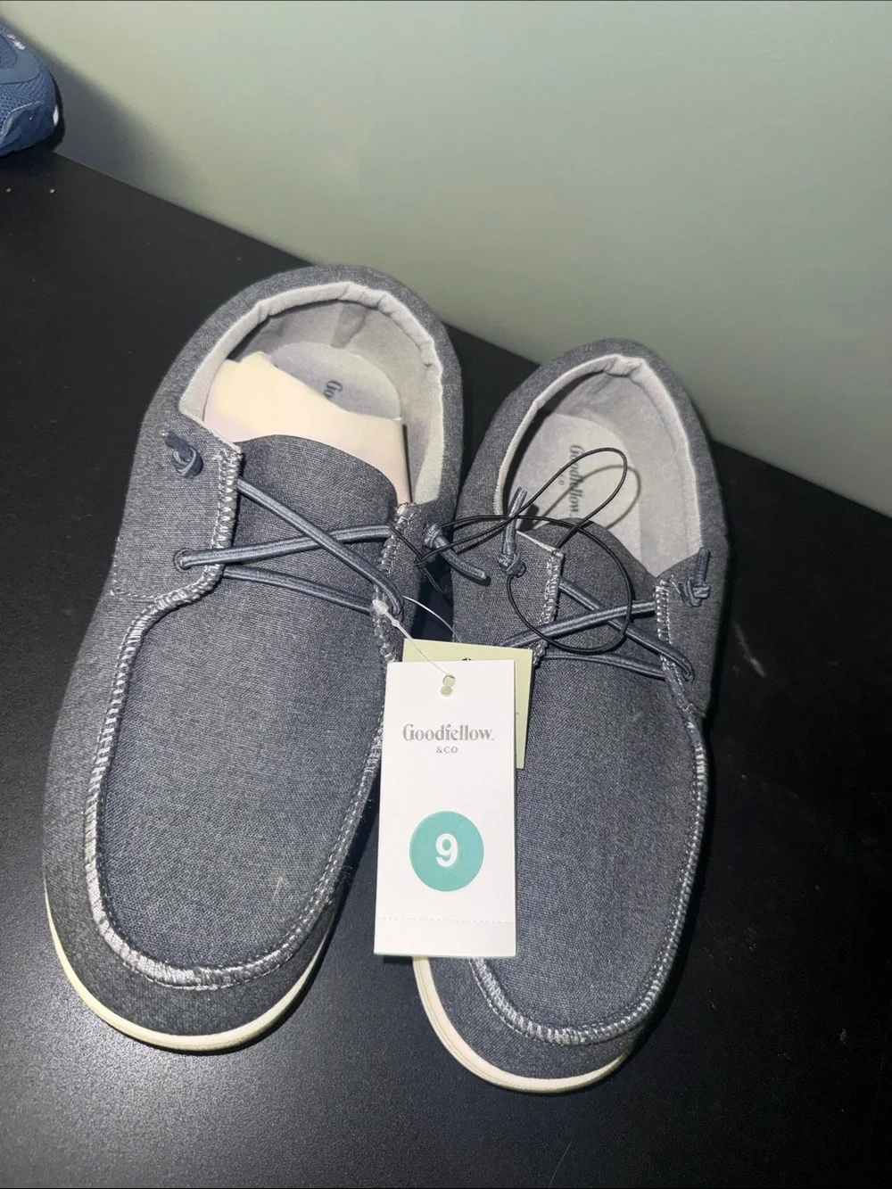 Goodfellow & Co Men's Grey Canvas Boat Shoes